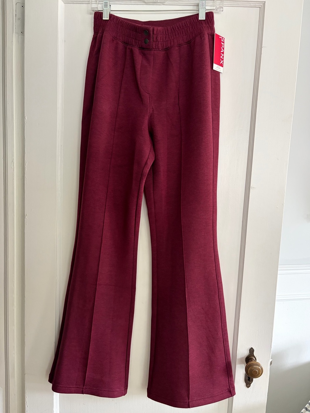 NWT SPANX AIR ESSENTIALS BRUSHED FLARE PANTS SZ SMALL